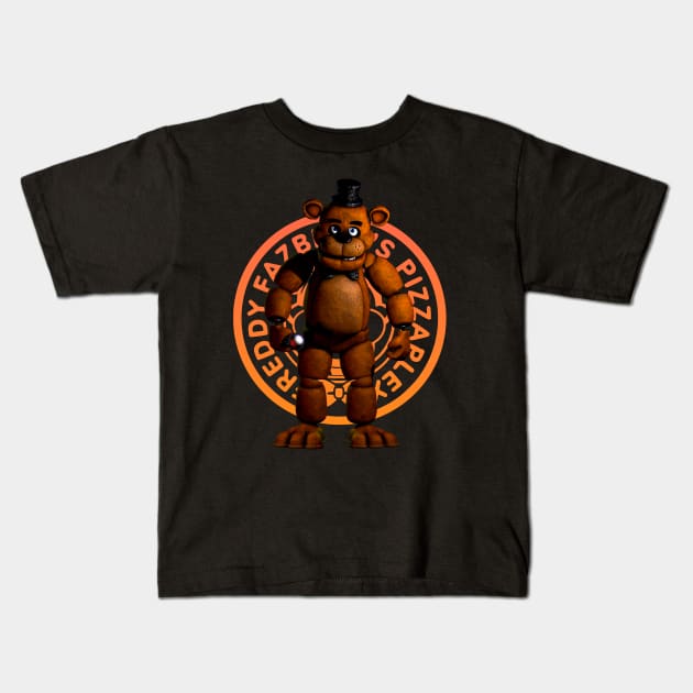 Freddy Fazbear Kids T-Shirt by wenderinf